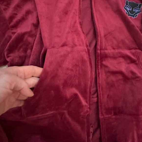 Marvel Women's Wakanda Forever Velour Graphic Zip-Up Hoodie L,  Pants Size XL - Picture 4 of 10
